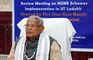 जीतन राम मांझी लद्दाख का दौरा करने वाले पहले एमएसएमई मंत्री