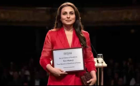 रानी मुखर्जी अंतरराष्ट्रीय मंच पर सम्मानित