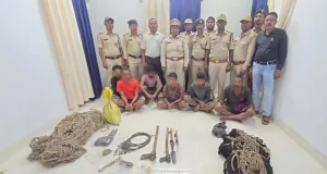 इन्द्रावती टाइगर रिजर्व में वन्यजीव शिकार पर बड़ी कार्रवाई, 6 आरोपी गिरफ्तार