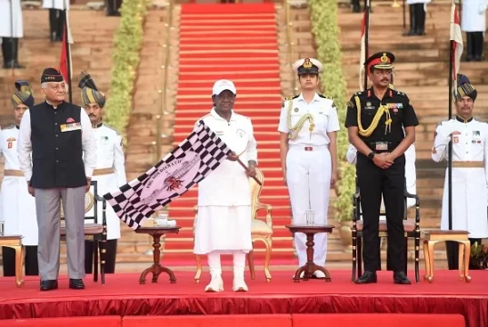 राष्ट्रपति ने पीबीजी सोल्जरेथॉन को हरी झंडी दिखाकर किया रवाना