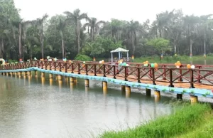 बिलासा ताल में बना आकर्षक वुडन ब्रिज, पर्यटन सुविधाओं को मिला नया आयाम