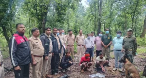 मृत भालू के नाखून काटकर ले जाने वाले दो आरोपी गिरफ्तार