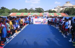 उप मुख्यमंत्री श्री अरुण साव चयन ट्रायल के दोनों दिन पहुंचे हॉकी स्टेडियम, खिलाड़ियों की हौसला अफजाई की