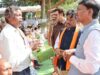 पुलिस स्मृति दिवस पर अमर शहीद वाटिका में दी श्रद्धांजलि, शहीद जवानों के परिजनों से की मुलाकात