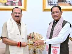 मुख्यमंत्री श्री विष्णु देव साय से राजस्थान विधानसभा अध्यक्ष श्री वासुदेव देवनानी ने की सौजन्य भेंट